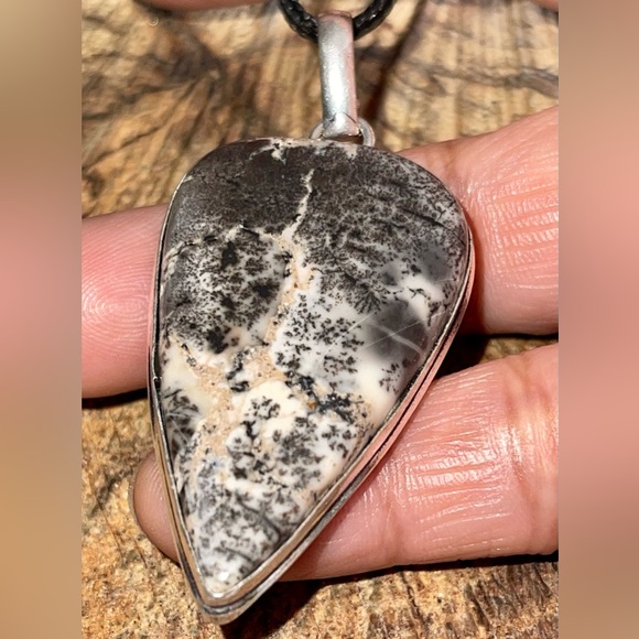 Dendritic Agate Pendant 2 1/4” - Picture 2 of 11